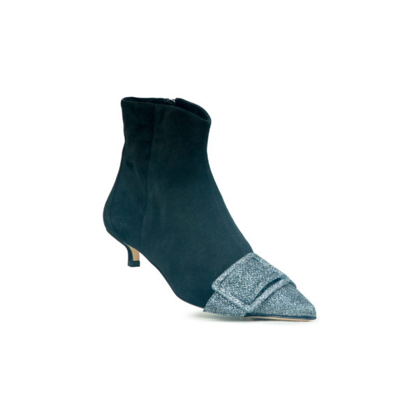Prosperine Stivale da Donna in Camoscio con Punta in Glitter Shopping Online