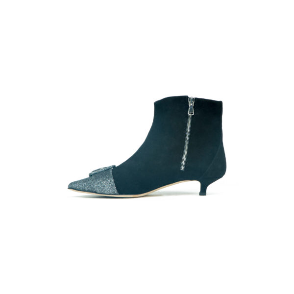 Prosperine Stivale da Donna in Camoscio con Punta in Glitter Shopping Online