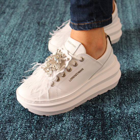 ﻿Lorenzo Mari Sneakers Veronica white I Più Venduti