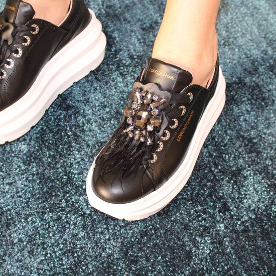 Lorenzo Mari Sneakers Veronica Black Nuova