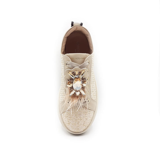 Lorenzo Mari Sneakers NEW Veronica Rafia In Linea