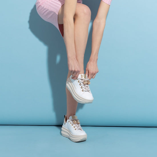 Lorenzo Mari Sneaker Clio Bianco/Platino Promozione