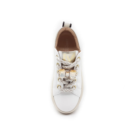 Lorenzo Mari Sneaker Clio Bianco/Platino Promozione