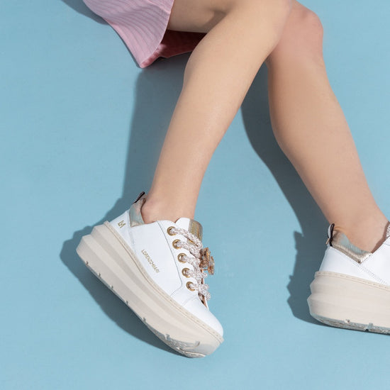 Lorenzo Mari Sneaker Clio Bianco/Platino Promozione