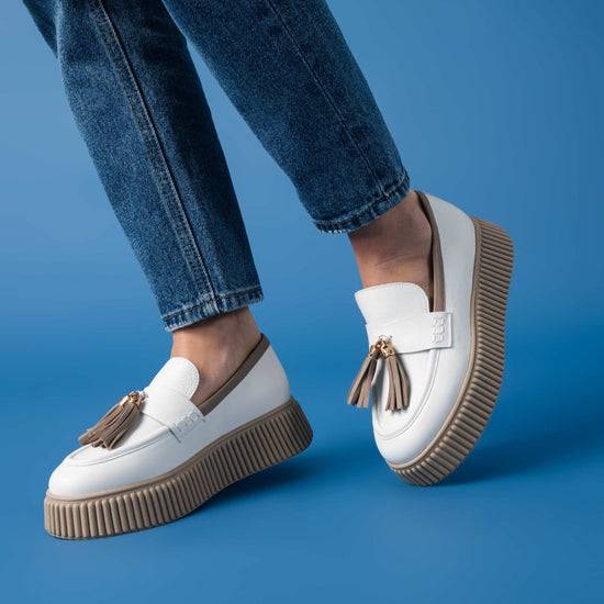 Lorenzo Mari Mocassino Sally Off white Online