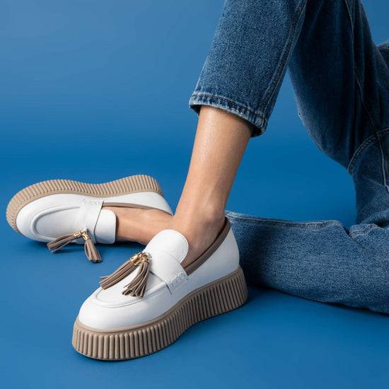 Lorenzo Mari Mocassino Sally Off white Online