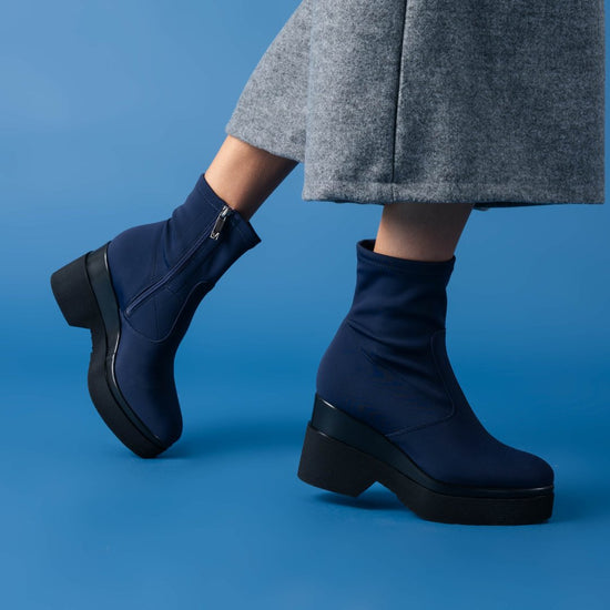 Lorenzo Mari Stivaletto Polly lycra Blu Vendita Economica