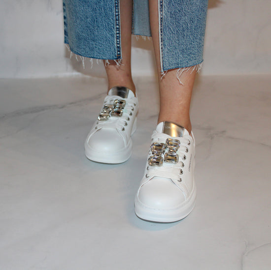 Lorenzo Mari Sneaker Jasmine Bianca Negozio