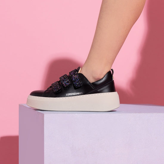 Lorenzo Mari Sneakers Flora Black Italy