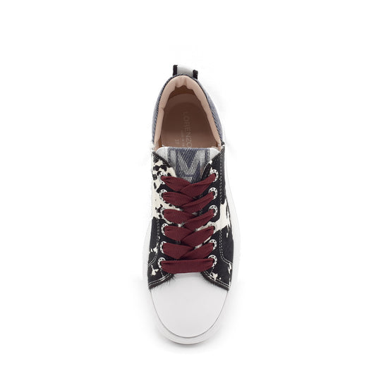 Lorenzo Mari Sneaker JOY Mucca bianco/nero Sottocosto
