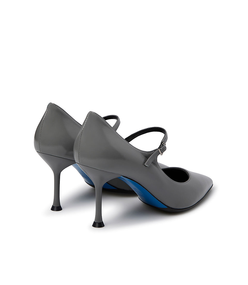 ﻿Loriblu Decollete in pelle lucida grigio con cinturino I Più Venduti