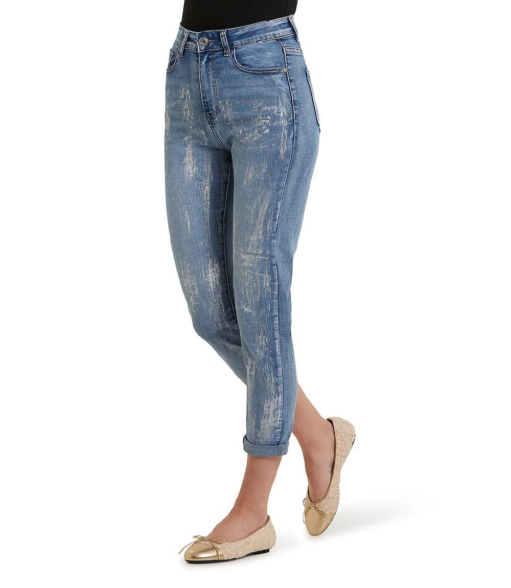 Loriblu Jeans slim-fit con strappi all-over Convenienza