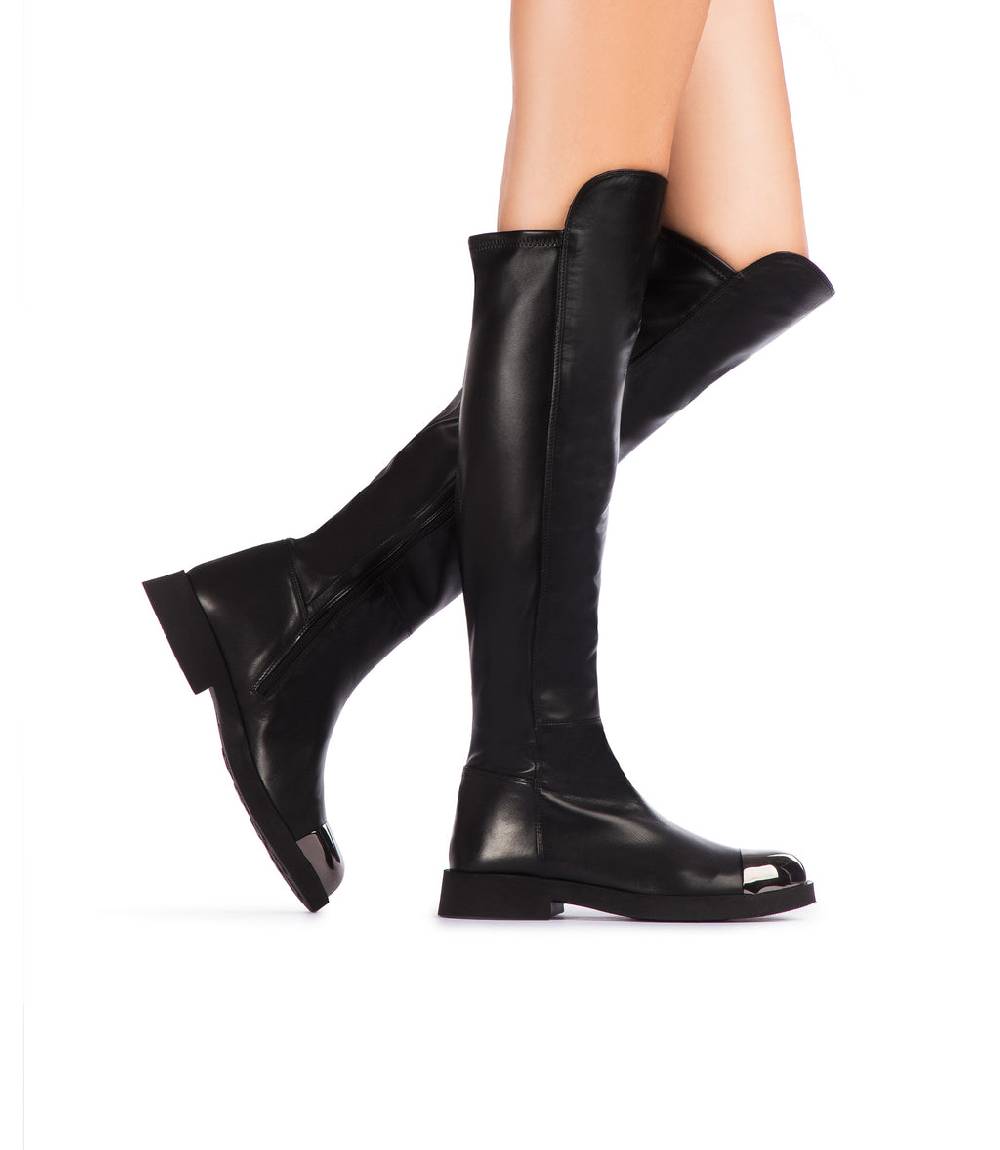 Loriblu Stivali in nappa nera Offerta