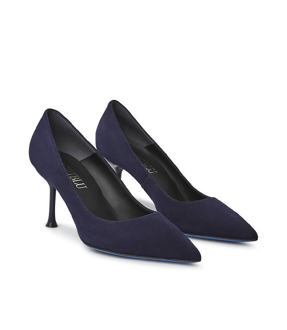 Loriblu Decollete in pelle scamosciata blu In Vendita