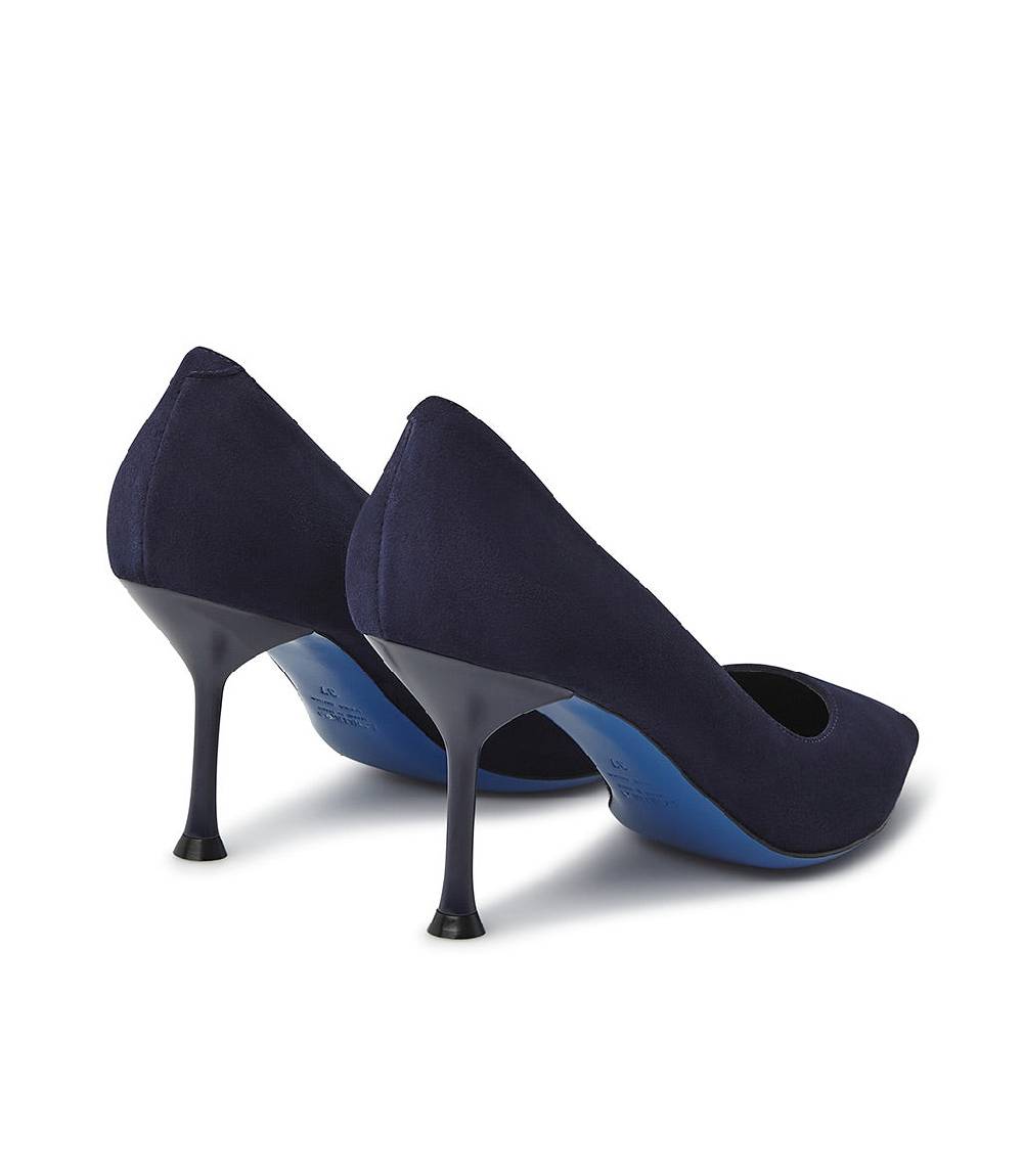 Loriblu Decollete in pelle scamosciata blu In Vendita