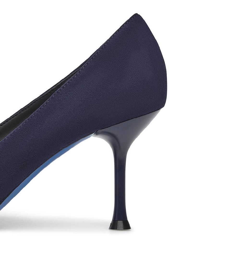 Loriblu Decollete in pelle scamosciata blu In Vendita