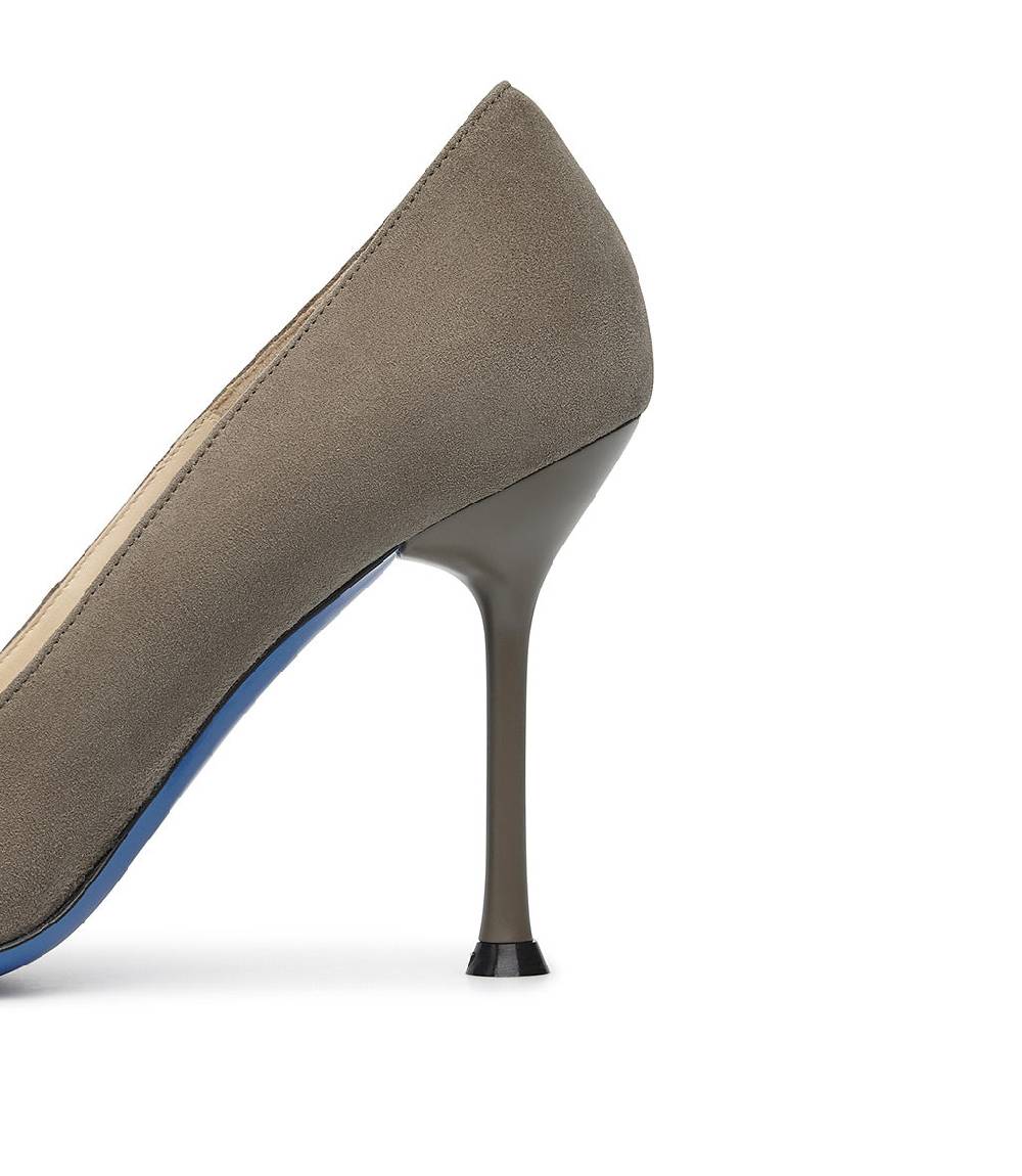 Loriblu Decollete in pelle scamosciata fango Saldi Di Fabbrica