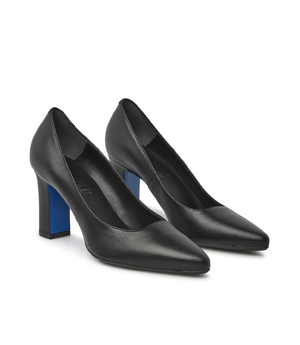 Loriblu Decollete' in nappa nera Vendite Flash