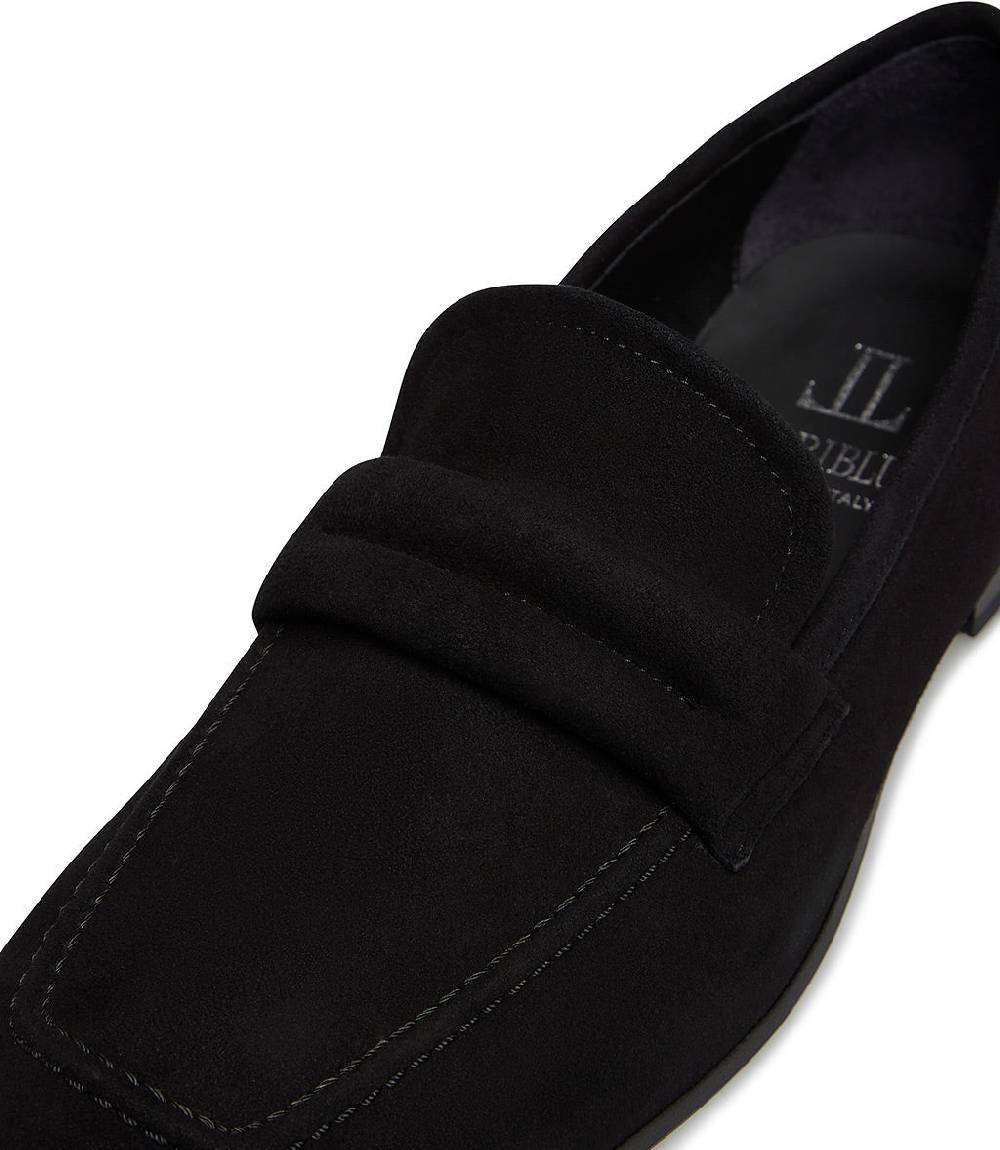 Loriblu Mocassino in camoscio nero Italia