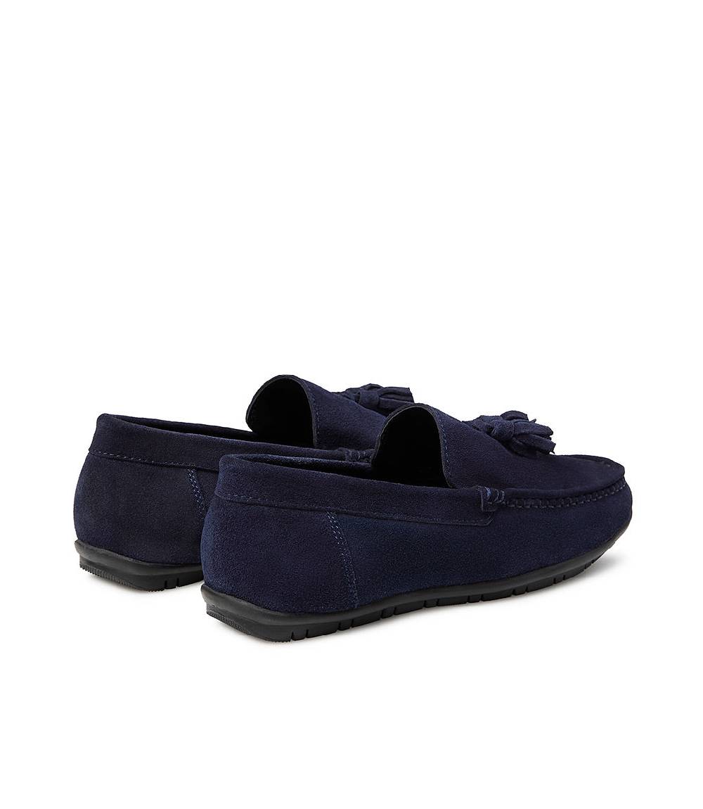 Loriblu Mocassino in camoscio blu con nappine Promozione