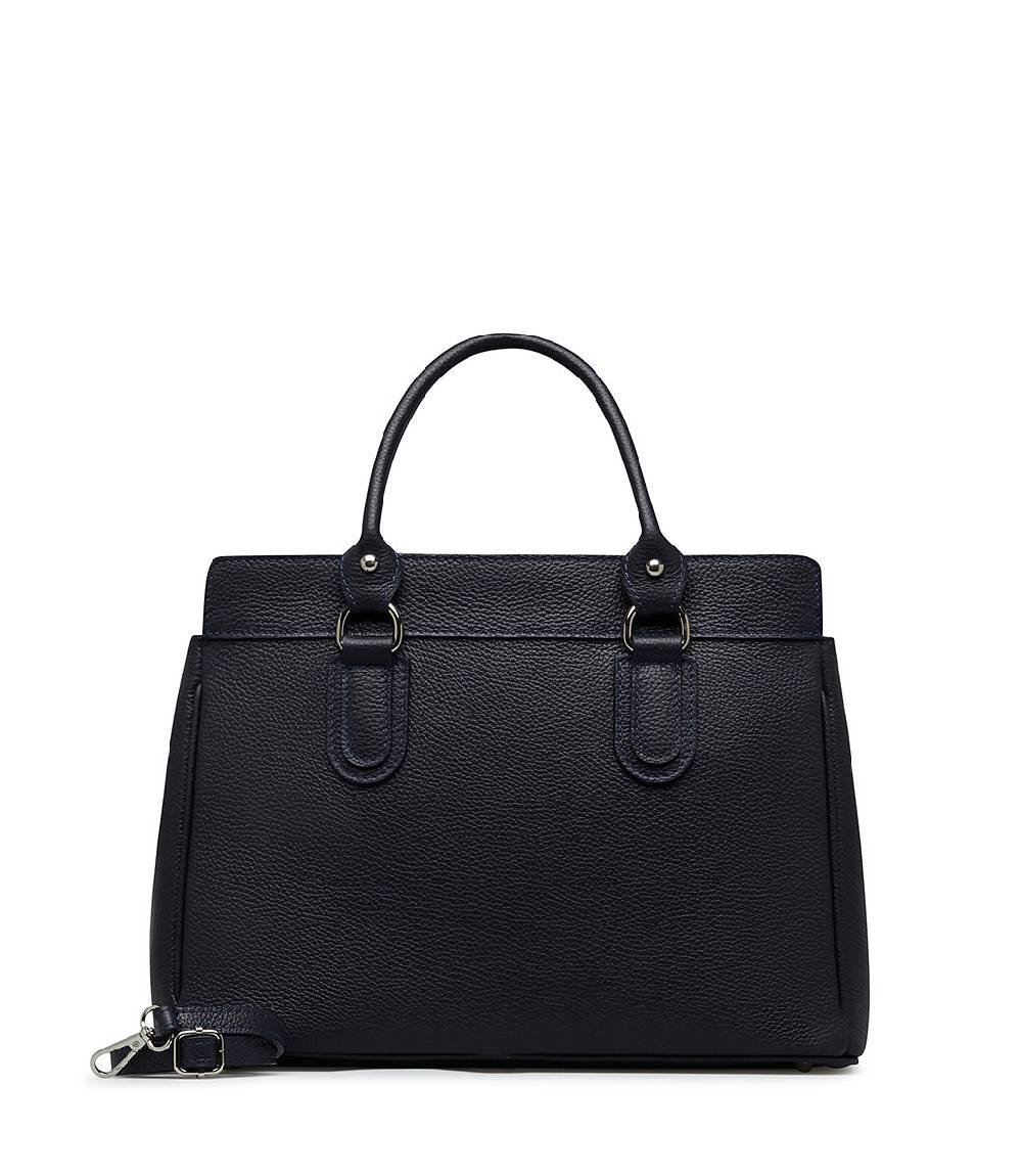 Loriblu Borsa tote in pelle testurizzata blu Promozione Limitata