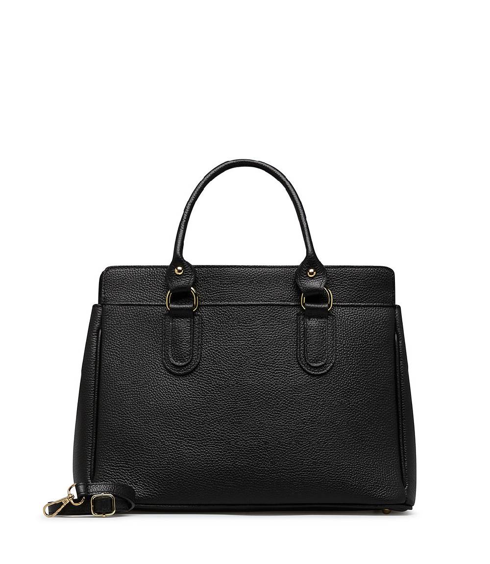 Loriblu Borsa tote in pelle testurizzata nera Fino Al -60%