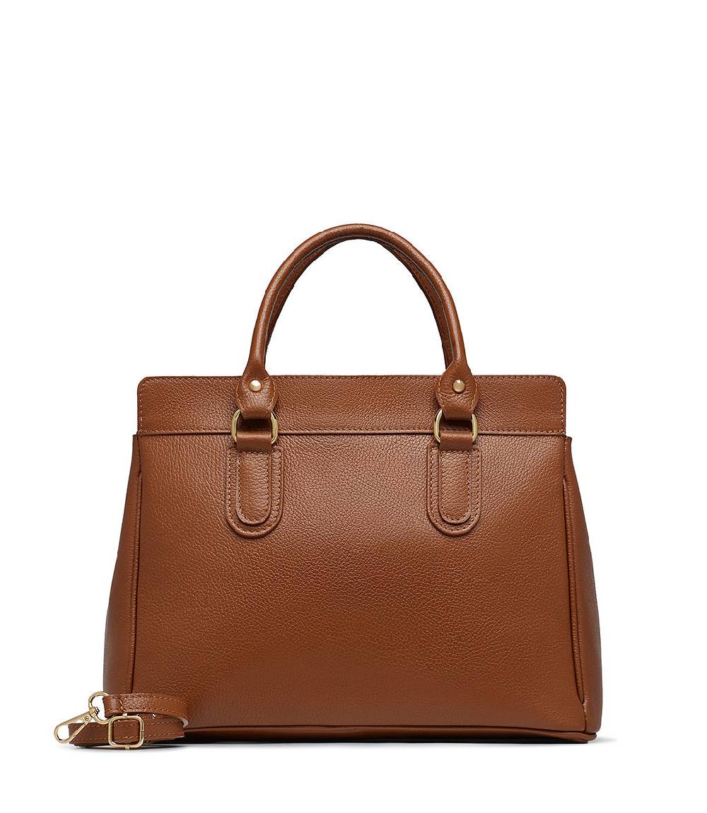 Loriblu Borsa tote in pelle testurizzata marrone Shopping Online
