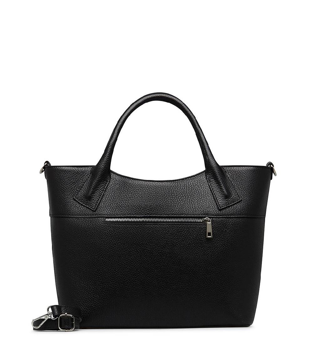 Loriblu Borsa tote nera in pelle stampata Affare Del Giorno