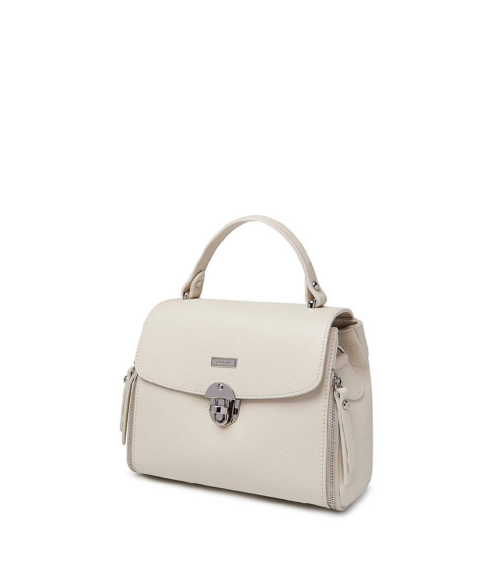 Loriblu Borsa a mano beige in pelle martellata Novità