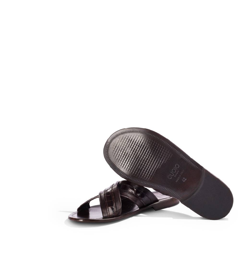 Loriblu Sandali in pelle marrone Vendita Calda