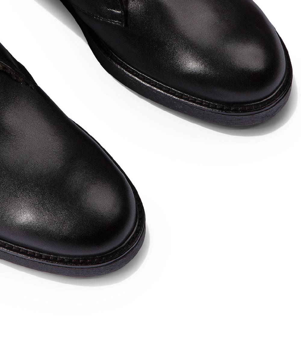 Loriblu Polacchini in pelle nera Saldi Di Fabbrica