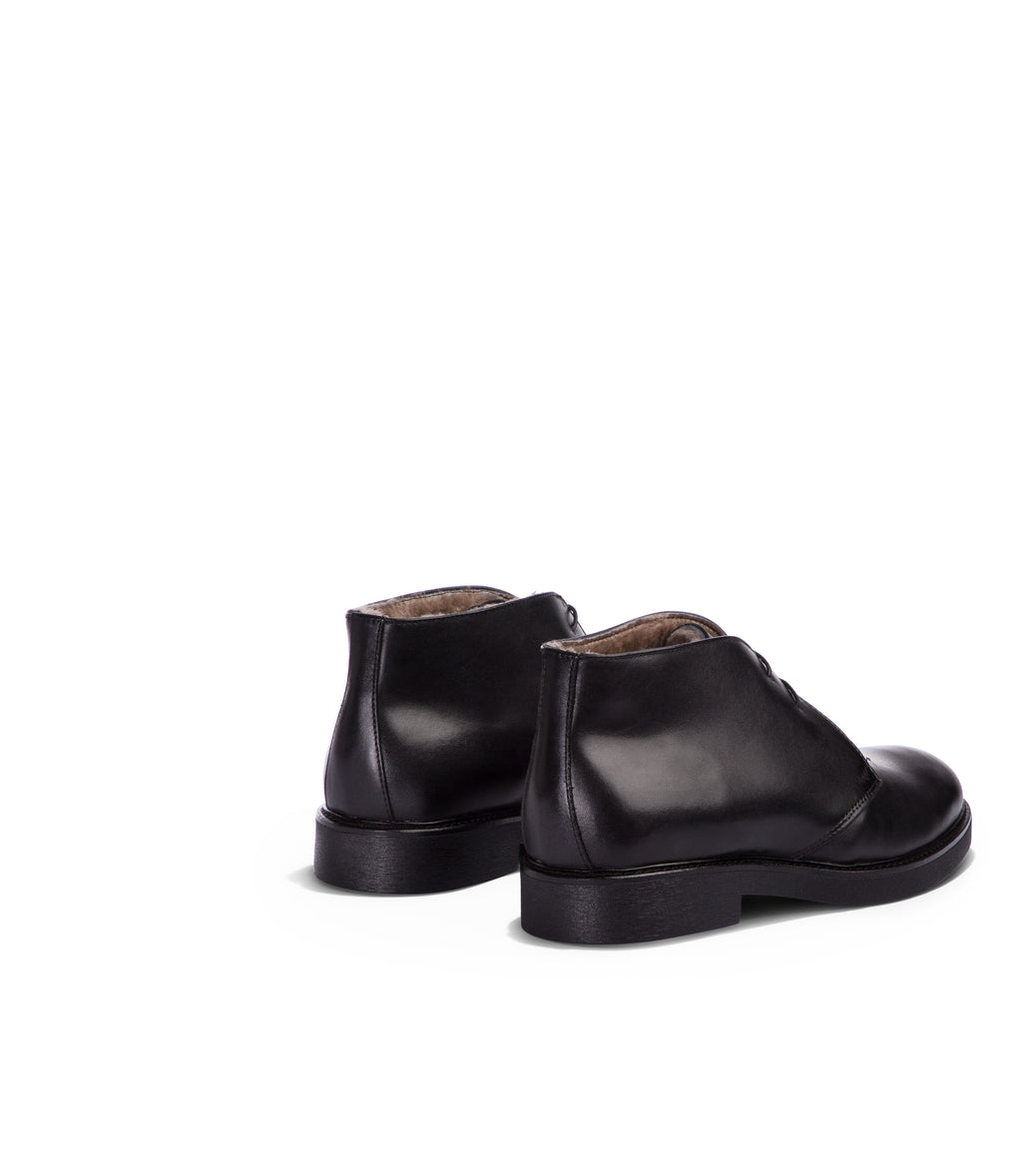 Loriblu Polacchini in pelle nera Saldi Di Fabbrica