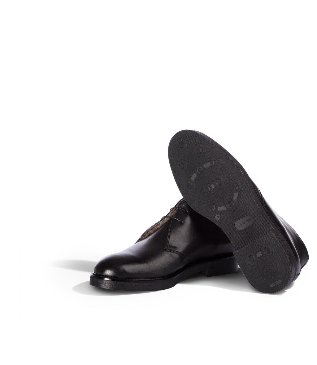 Loriblu Polacchini in pelle nera Saldi Di Fabbrica