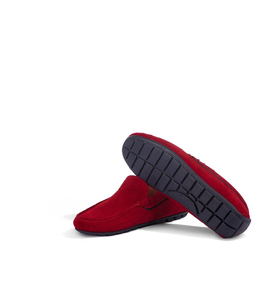 Loriblu Mocassini in camoscio rosso Negozio