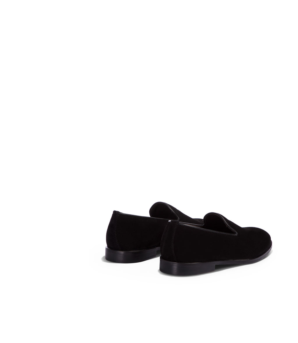 Loriblu Mocassini in camoscio nero In Saldo