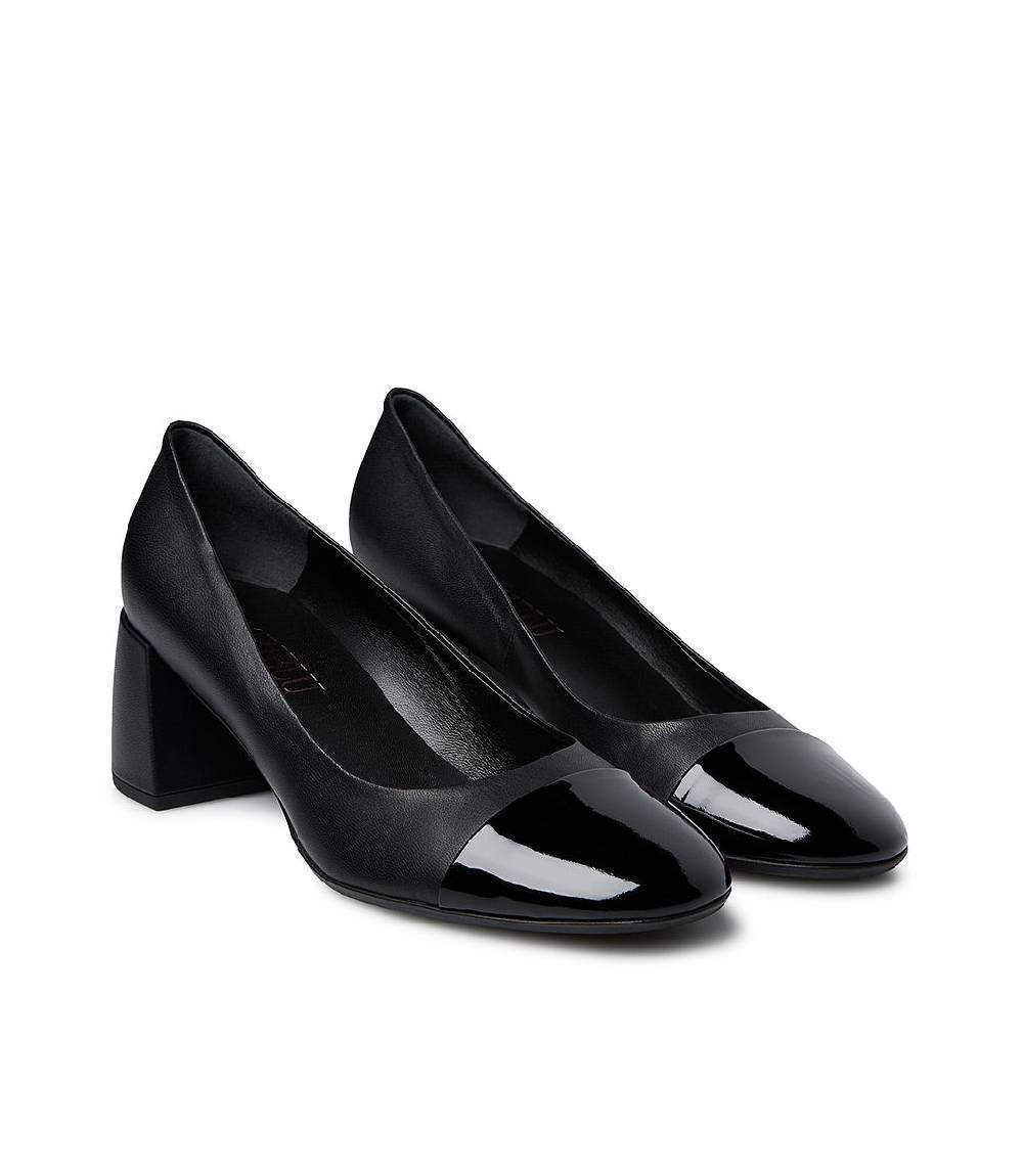 Loriblu Décolleté nappa nero e vernice Vendita