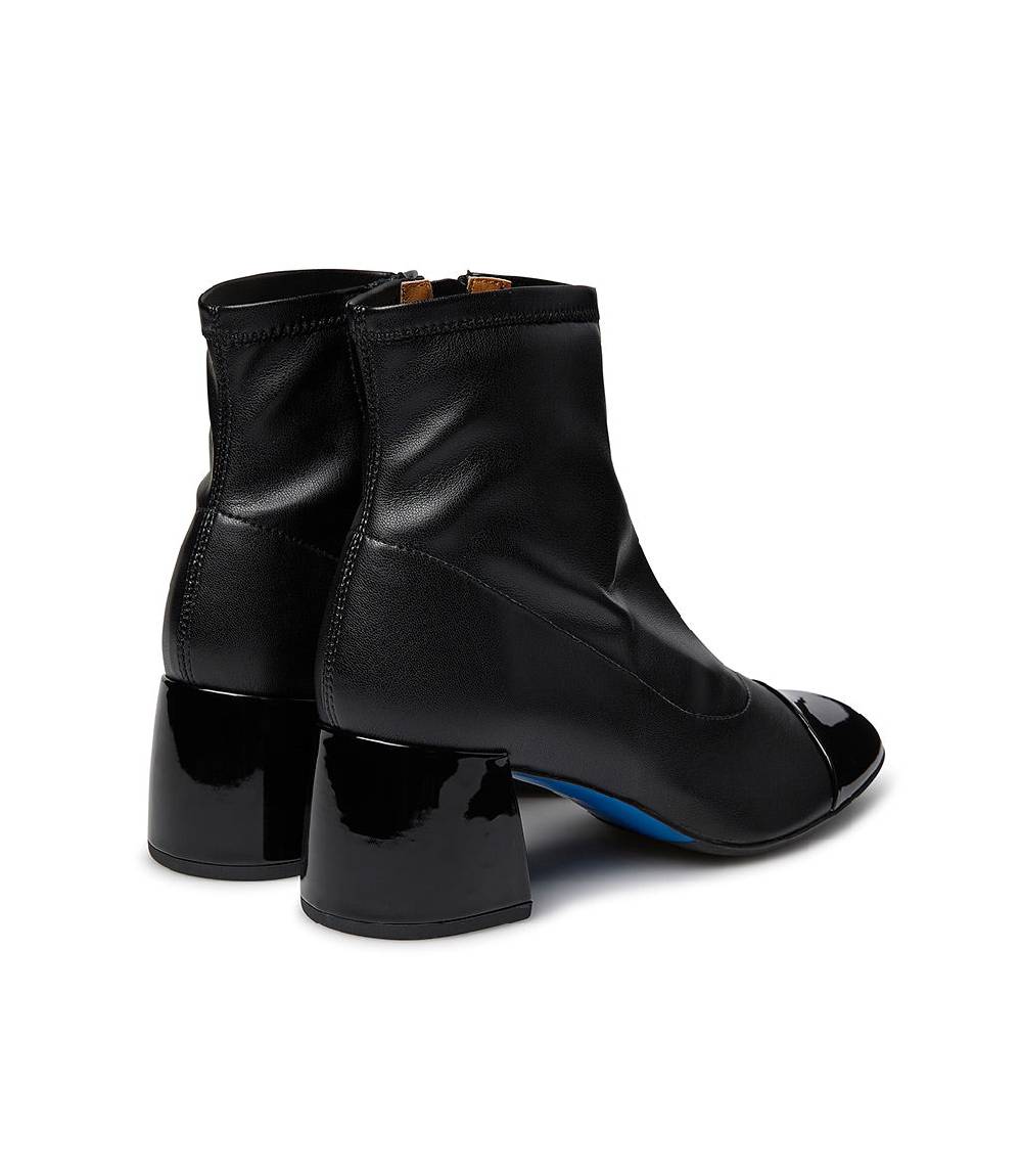 Loriblu Stivaletto in pelle nera con dettagli in vernice Outlet