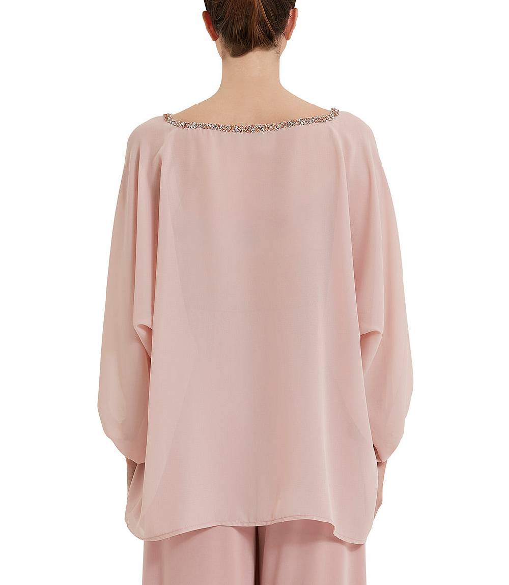 Loriblu Blusa georgette rosa cipria Vendita