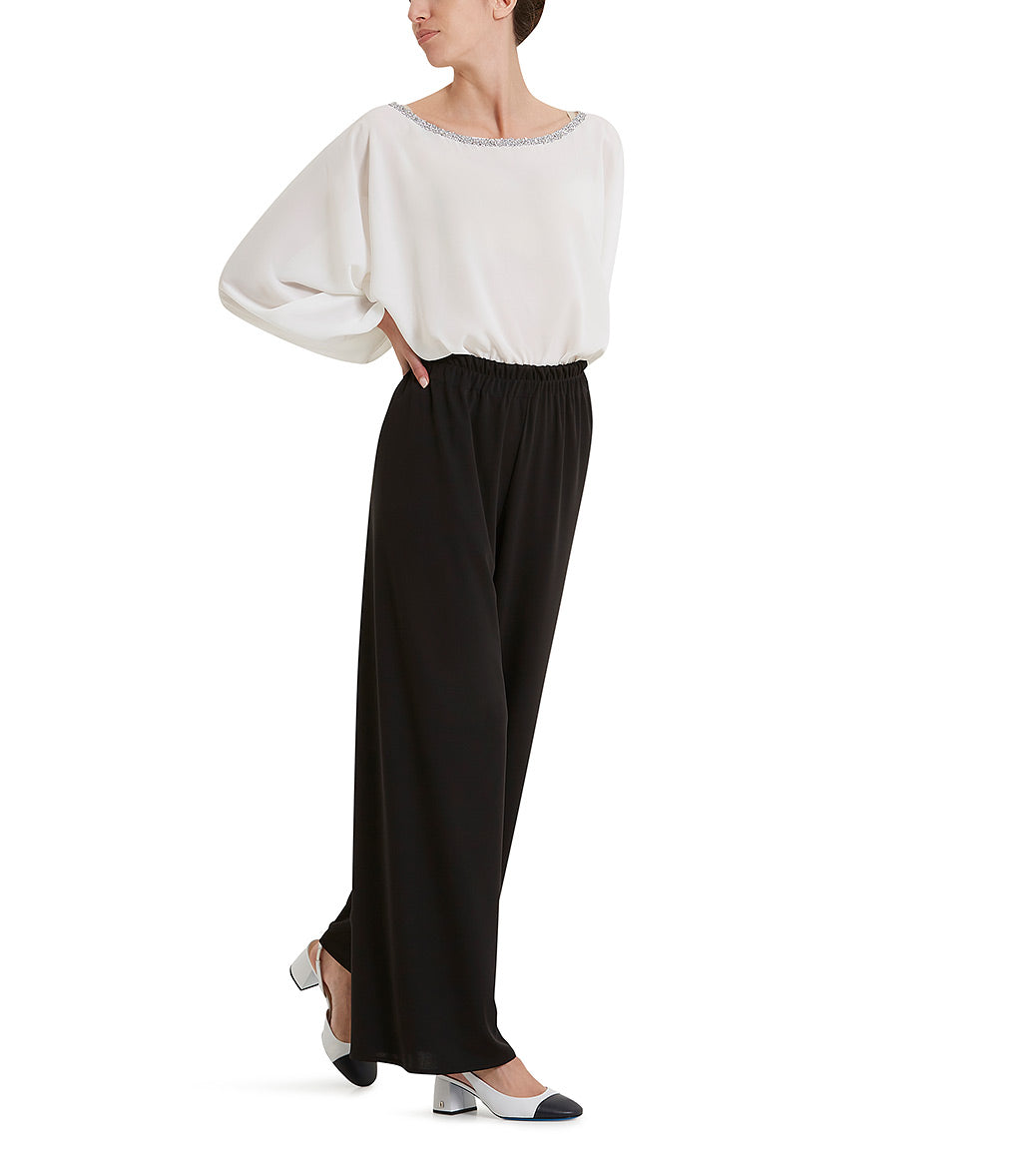 Loriblu Blusa georgette bianca Promozione