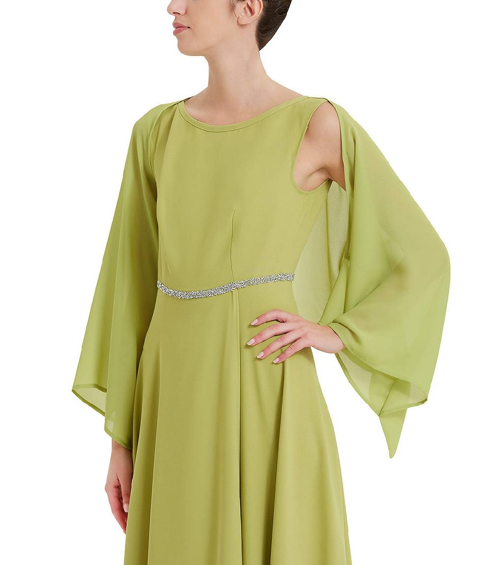 Loriblu Stola georgette verde acido Pezzi Unici