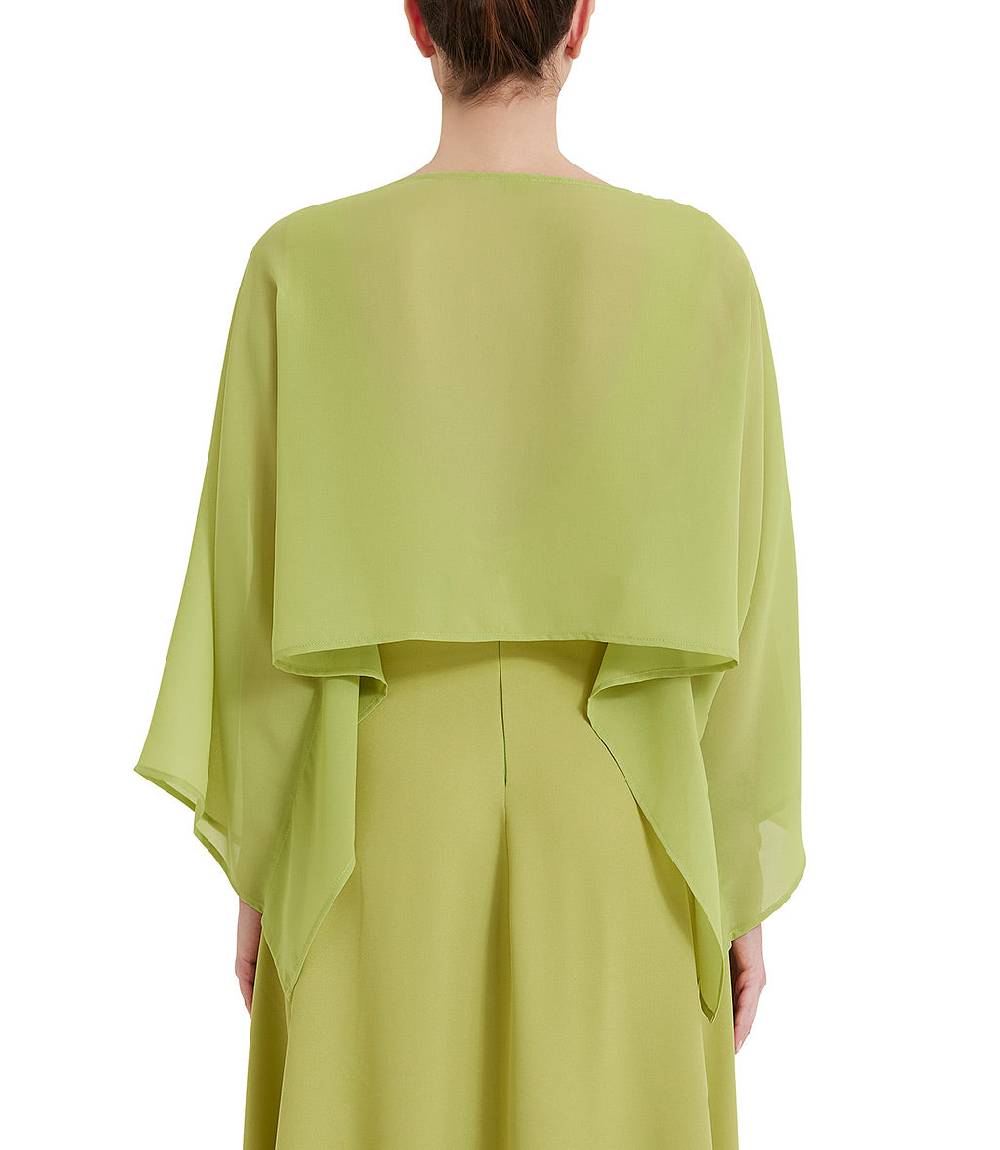 Loriblu Stola georgette verde acido Pezzi Unici