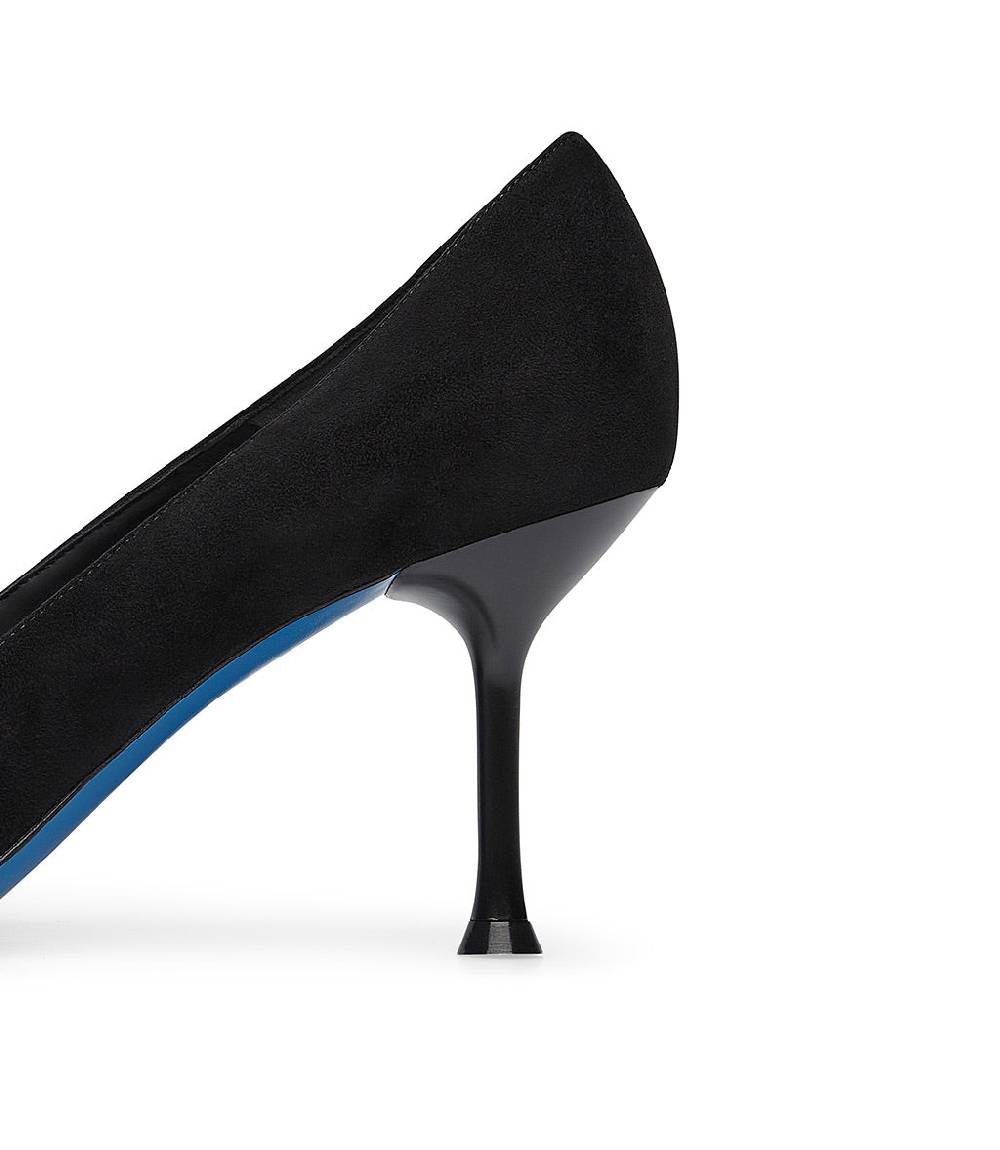 Loriblu Decollete in camoscio nero Prezzo Ridotto