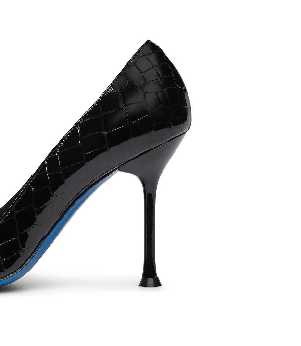 Loriblu Decollete in vernice testurizzata nera Sconto