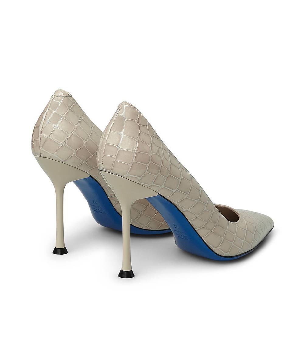 Loriblu Decollete in pelle testurizzata beige Offerta