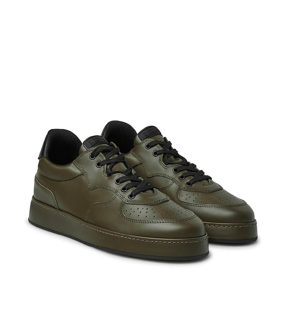 Loriblu Sneakers in pelle verde e nera Pezzi Unici
