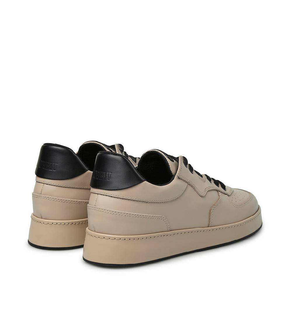 Loriblu Sneakers in pelle beige e nero Qualità Garantita