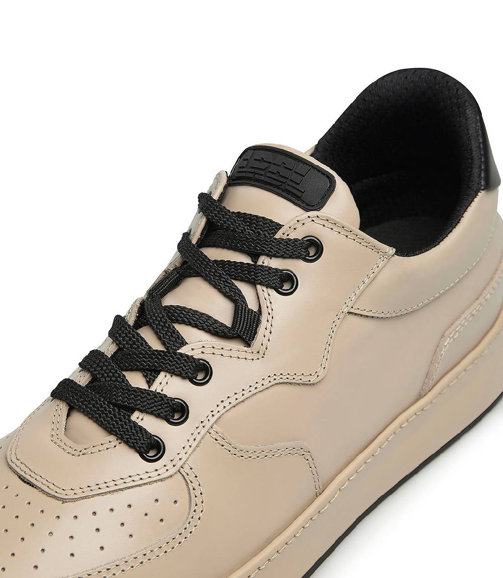 Loriblu Sneakers in pelle beige e nero Qualità Garantita
