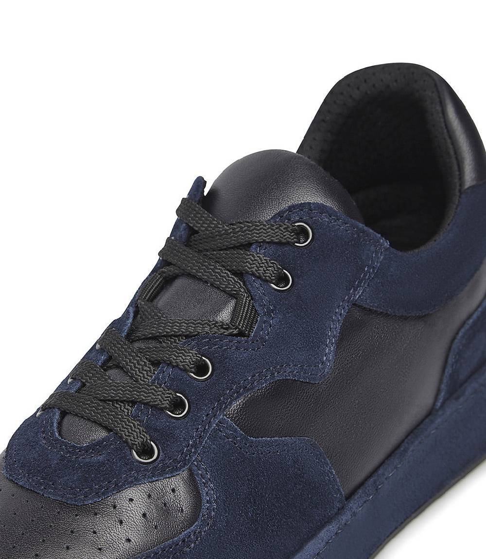 Loriblu Sneakers in nappa e camoscio blu scuro Consegna Veloce