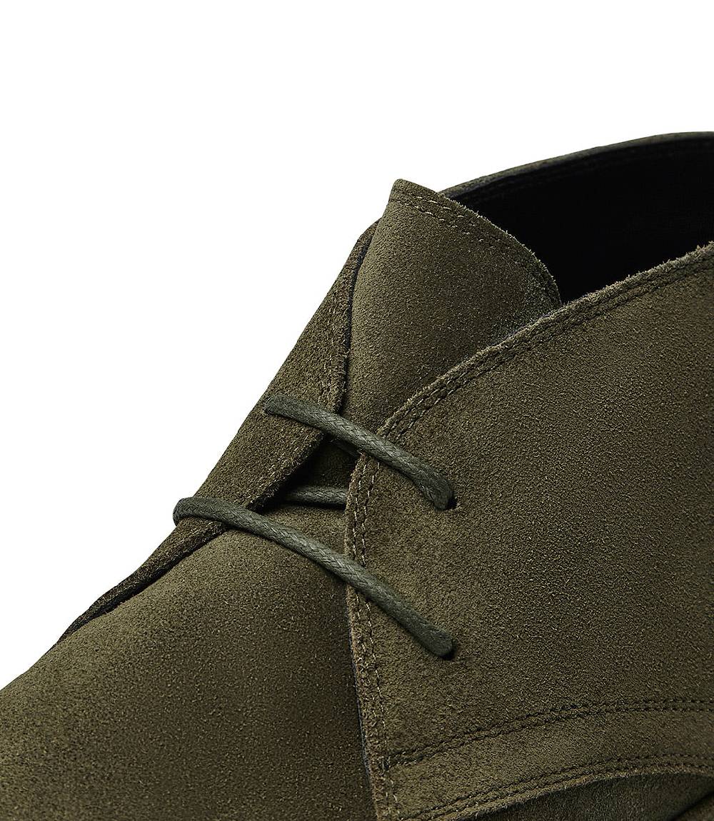 Loriblu Polacchini in pelle scamosciata verde Prezzo Ridotto
