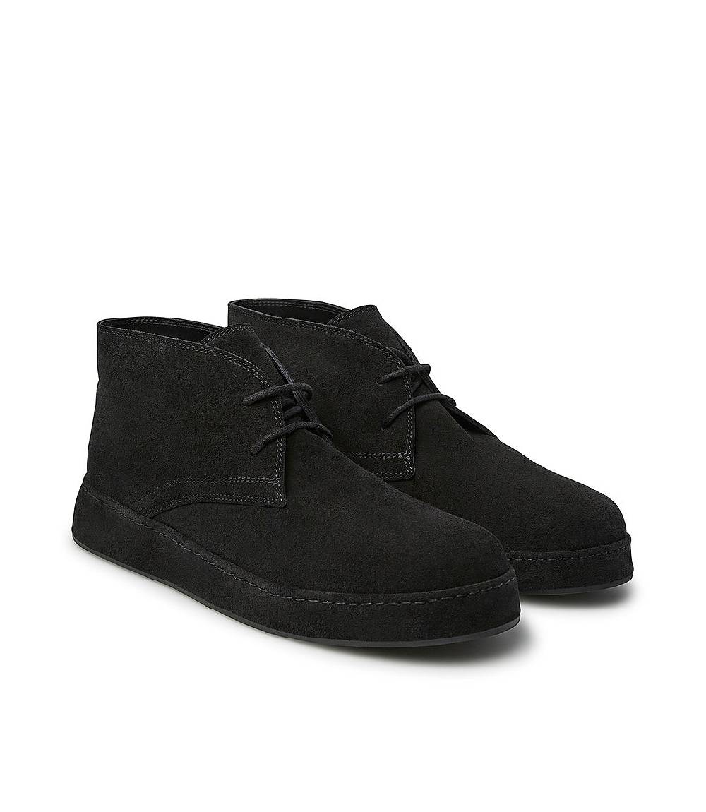 Loriblu Polacchini in pelle scamosciata nera Offerta